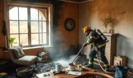 Уборка после пожара -клининг: вернуть дому порядок, здоровье и спокойствие